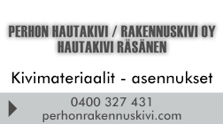 Perhon Hautakivi / Rakennuskivi Oy logo